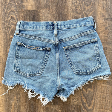 Agolde Parker Long Shorts in Skywave, 25