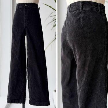 Everlane Black Corduroy Straight Leg Pants, 6