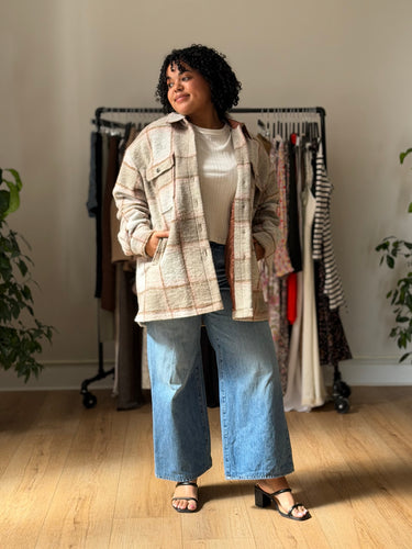 Closed Titania Plaid Shirt Jacket - pilling, Medium