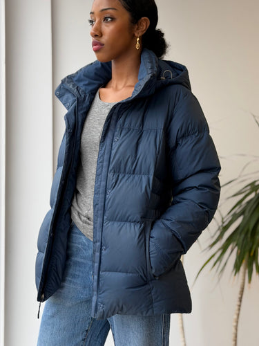 Patagonia Down With It Jacket in Navy - discoloration, XSmall