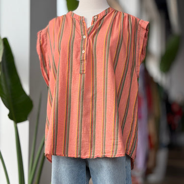 Xirena Linen Stripe Top, Medium