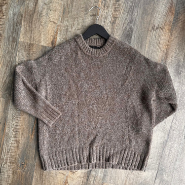 Jenni Kayne Baby Alpaca Blend Sweater in Bark, XXSmall