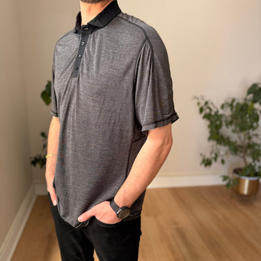 Lululemon Grey Polo Shirt, Men's XXLarge