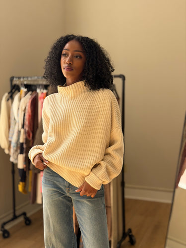 St Agni Jorn Fisherman Knit Sweater - retail $265, XS/Small