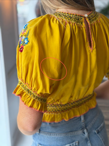 Doen Antonella Top in Ochre, XSmall