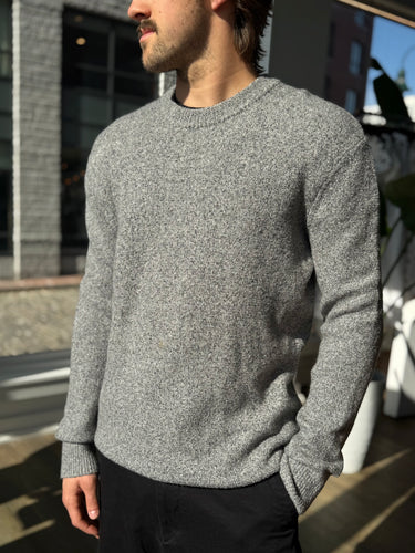 All Saints Grey Knit Sweater, Men's XSmall