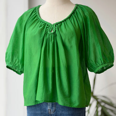Xirena Blythe Braided Top in Jade Gem Green, XSmall