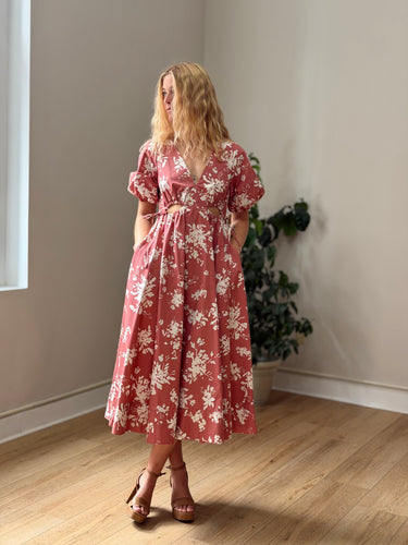 Shona Joy Cali Cut Out Floral Dress, 6