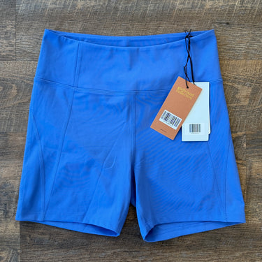 Girlfriend Collective NWT High Rise Run Short in Blue, Large