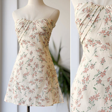 Princess Polly Cream Floral Mini Dress, 4