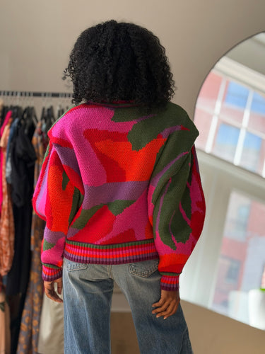 Farm Rio Abstract Print Sweater, XSmall