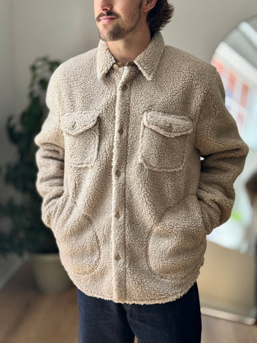 J.Crew Sherpa Shirt Jacket, Men's XL