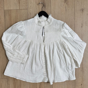 ba&sh Kawai Ivory Blouse, 2/Medium