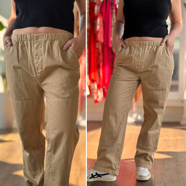 Hey Gang Camel Patch Pull On Jeans, 4