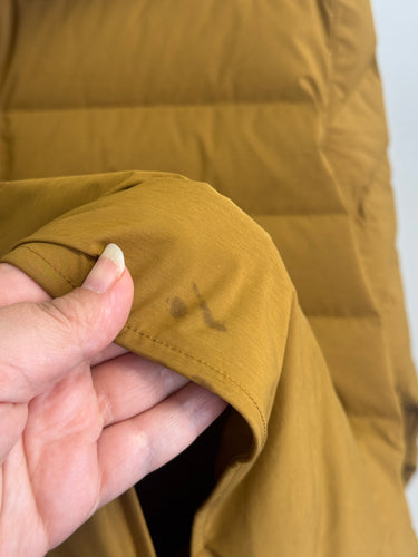 Jenni Kayne AS IS Down Puffer Half Snap Pullover in Bronze, Small