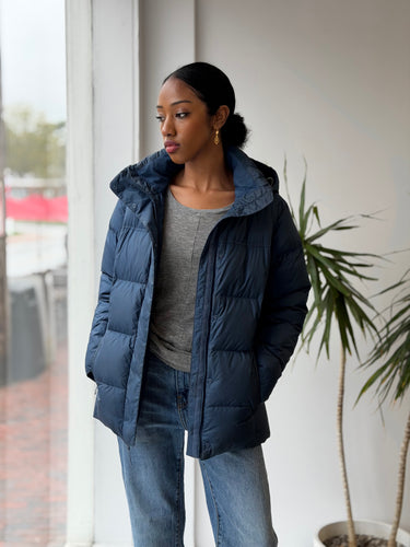 Patagonia Down With It Jacket in Navy - discoloration, XSmall
