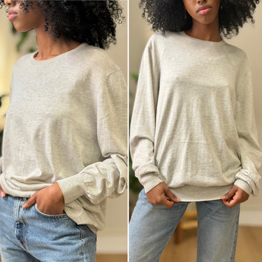 Gran Sasso NWT Silk & Cotton Crewneck, XLarge