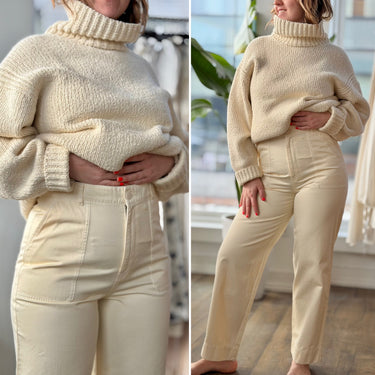 Le Mont Saint Michel Pia Gabardine Work Pants, 14