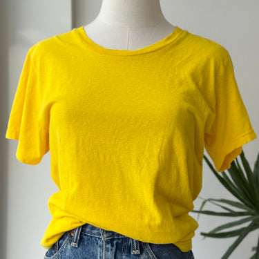 Jungmaven NWT Hemp Cotton Yellow Tee Shirt, Small