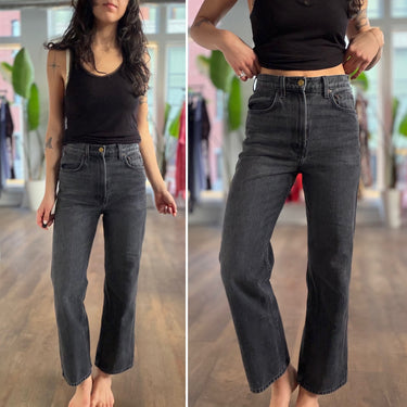 B Sides Charcoal Washed Denim Jeans, 26