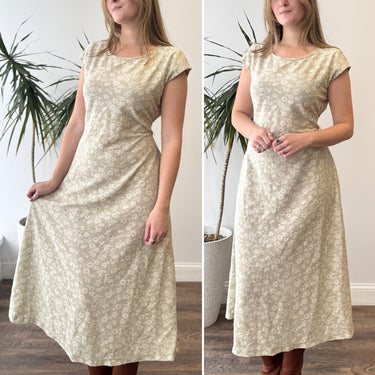 Lisa Says Gah NWT Lacey Scoop Neck Midi Dress, Large