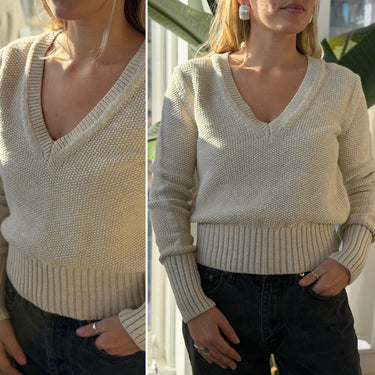 Crippen V Neck Sweater, Medium