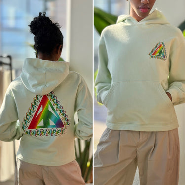 Madhappy Green Prisme Hoodie, XSmall