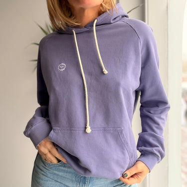 Big Bud Press  Purple Hoodie Sweatshirt AS IS Minor Stains, XSmall