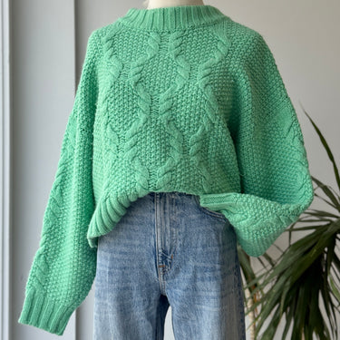 Rodebjar AS IS Carrie Sweater in Menthol Green - slightly shrunk, Large