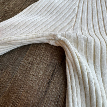 Giu Giu Ivory LS Knit Turtleneck , Large