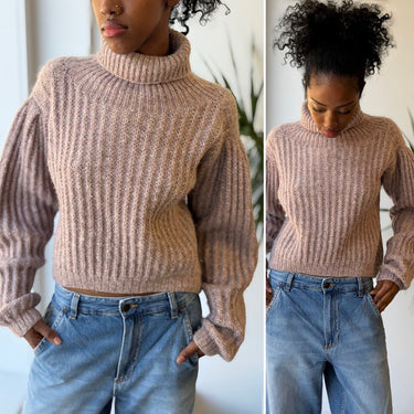 Apiece Apart Lavender Alpaca Blend Chunky Sweater, XSmall