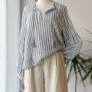 Ulla Johnson NWT Iliana Blouse in Marine, US 8