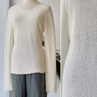 Toteme Paper Yarn Boucle Knit Pullover , Large