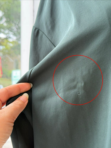 Closed AS IS Deep Green Half Zip Windbreaker Pullover, Medium