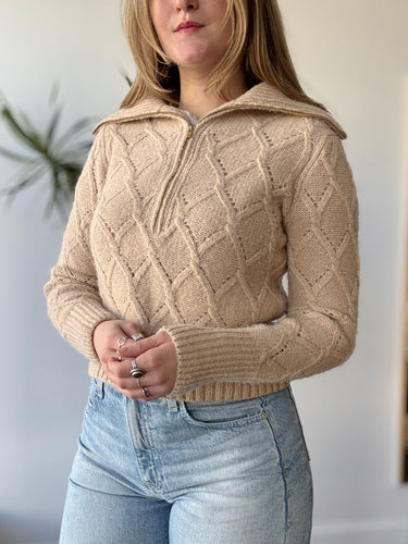 Eleven Six The Brooke Half Zip Sweater, XS/S