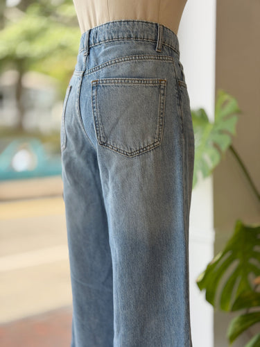 MNG Wide Leg Jeans, US 4