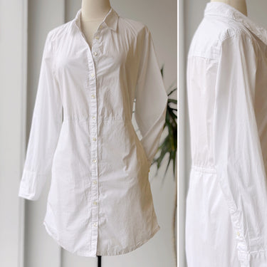Xirena Ivory Cotton Shirt Dress, Medium