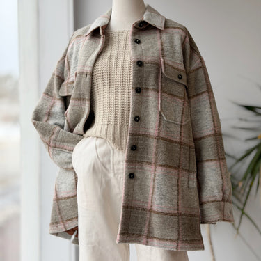 Closed Titania Plaid Shirt Jacket - pilling, Medium