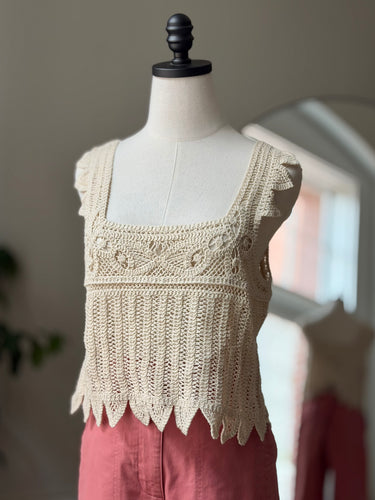 Indi & Cold Crochet Top, Large