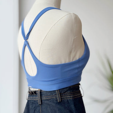 Gym Shark Blue Sports Bra, S/M