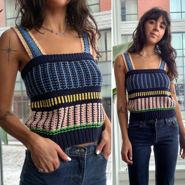 Veronica Beard Voya Knit Tank, Medium