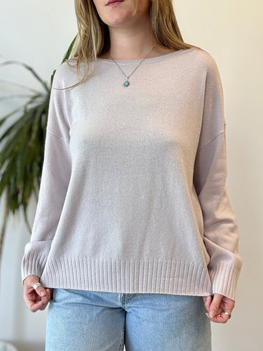 Nili Lotan Cashmere Lilac Sweater, Medium