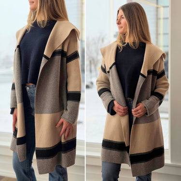 Vince as is Wool/Cashmere Long Open Sweater, Medium