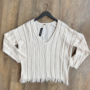 Free People Fringe Sweater, large