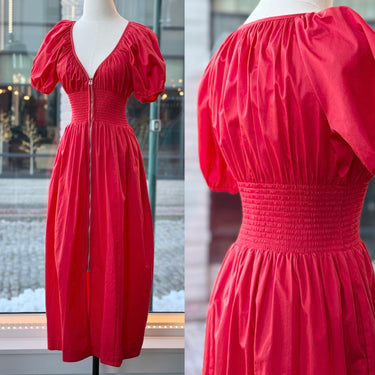 La Ligne Poppy Red Celina Dress, Small