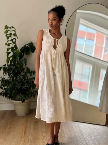 Daughters of India AS IS Ivory Maxi Dress - XSmall