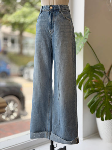 MNG Wide Leg Jeans, US 4