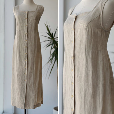 Ilana Kohn Linen Button Up Midi Dress, 2