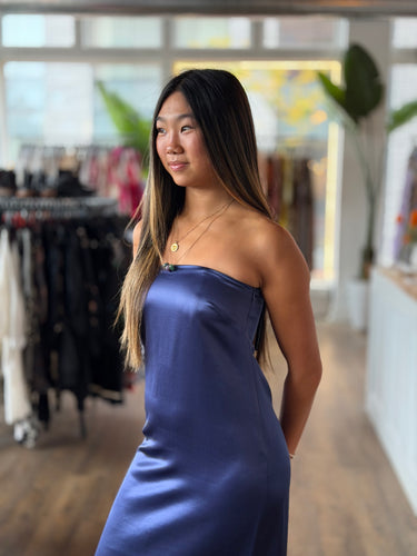 Favorite Daughter NWT The Don't Overthink It Dress in Venetian Blue, XSmall