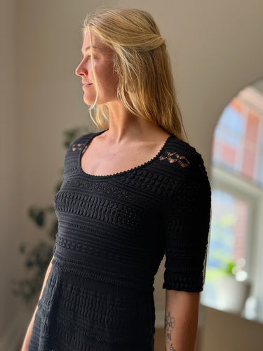 Isabel Marant Etoile NWT Black Jumi Crochet Dress, 40